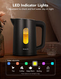 Smart Kettle Temperature Control 1.7L, 1500w WiFi Tea Kettle Electric with LED Indicator Lights GoveeLife