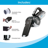 Dustbuster PIVOT VAC Cordless Handheld Vacuum, Home and Car Vacuum with Crevice Tool and Pivot Nozzle BLACK+DECKER