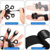 Grip Strength Trainer - Double-Sided Finger Exerciser and Hand Strengthener for Hand Therapy, Rock Climbing - Relieve Pain for Arthritis, Carpal Tunnel Btfsoul
