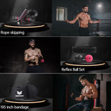 Mesetast Punching Bag for Adults, 4ft Heavy Boxing Bag Set with 12 OZ Gloves for MMA Karate Kickboxing Boxing - Unfilled MESETAST