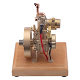 MechPuConToy Engine Model Kit That Runs, Vertical Single Cylinder Four Strokes OHV Engine Model with Water Cooling and Speed Limit Mechanism