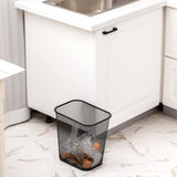 Nuanchu 12 Pcs Black Mesh Trash Cans Bulk, 4 Gallon Metal Wastebaskets