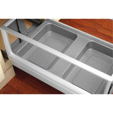 Rev-A-Shelf Double Pullout Trash Can w/Soft-Close, 15.75" Min Opening