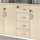 b89PvQuQt Office Cabinet Filing Cabinet Wooden Storage Three Doors with Four Cabinets Data 1.6 Meter Office Lockable