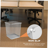 Alipis Metal Garbage Bin Mesh Trash Can Square Wastebasket Open Top Waste Basket Bin Trash Can Garbage Cans for Under Desk Office Home Apartment Dorm Room Bedroom Mesh Rubbish can