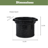 Granite Ware Enamel-on-steel 12-Piece Canner Kit, Includes 21.5 qt. Water Bath Canner with lid, Jar Rack, Blancher, Colander & 5 pc. Canning Tool Set