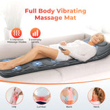 CuPiLo Full Body Massage Mat, Massage Pad with 10 Vibrating Motors for Pain Relief, Back Massager with Heat, Full Body Massage for Back, Lumbar,Leg, Gifts for Men Women, Long 67"