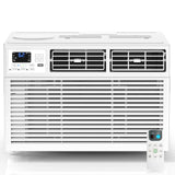 ZAFRO 8,000 BTU Window Air Conditioner Cools Up to 350 Sq.Ft.,Window AC Units with 7 Modes&4 Speeds,Quiet Operation,Energy Saving with Remote,Easy Installation for Bedroom,Small Rooms,White[2026New]