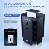 20 Biometric Gun Safe for Home Tactical Reserve Fits Up to 51" Scoped Rifles,Dual-Direction Adjustable Gun Rack, Customizable Interior Layout & Ammo Storage Cabinet with Tactical Door Organizer