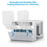 Electactic Window Air Conditioner, 12000 BTU Window AC Unit, Cooling Room 550sq.ft, Fast Cooling, 24H Timer,Dehumidifier Mo, Energy Saving, Remote Control for Living Room, Bedroom, Office