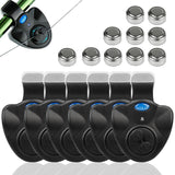 Electronic Fishing Bite Alarm with 10 Bonus Batteries – LED & Sound Alert, Sensitive Siren for Day & Night Carp Fishing, Waterproof Sensor for Bank Fishing Rods