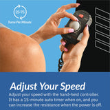 Exerpeutic 2000M Motorized Under Desk Exercise Bike - Electric Legs and Arms Pedal Exerciser - Fitness Equipment for Home Use - Remote Work Office Accessory - Black Exerpeutic