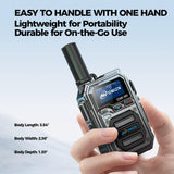 OMIZN M9 Global Walkie Talkie, 4G LTE Unlimited Range Two Way Radio with Flashligth for Outdoor, Business, Family 8pcs with Sim Card