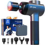 BOB AND BRAD X6 Pro Max Massage Gun with Heat-Cold and Metal Head Therapy, Percussion Deep Tissue Massager Gun for Athletes, Electric Muscle Massage Gun with 6 Replacements