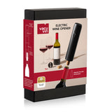 Vacu Vin Electric Wine Opener – Automatic Corkscrew with USB Charging – One-Touch Operation – Opens Bottles Effortlessly – Rechargeable Wine Opener for Cork and Synthetic Corks