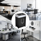 15-Sheet Office Paper Shredder, 40 Mins Heavy Duty Shredder for Home Office, Crosscut Shreder with Anti-Jam System & P-4 High Security Supports CD/Credit Cards/Staple,5 Gal Pullout Bin C169-B bonsaii