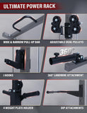 Major Fitness Drone3 Smith Machine, All-in-One Home Gym Power Rack with Cable Crossover, Pull-Up Bars, T-Bar & Squat Station, Heavy-Duty Full-Body Workout for Strength Training (D3SMS-BK (Rack Only)