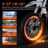 SYX MOTO K1 125cc Dirt Bike Teens 12+ Yrs 4-stroke Gas-powered Dirt Bike Off-road Motorcycle Kick Start 4-speed Manual Transmission, Big Size 17"/14" Tires, Up To 50mph (Green)