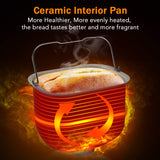 Stainless Steel Bread Machine, 2LB 17-in-1 Programmable XL Bread Maker with Fruit Nut Dispenser | Reserve& Keep Warm Set KBS