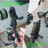 KingKatch Fishing Line Winder Spooler, Portable Reel Spooling Station with Unwinding Function, No Line Twist, Heavy-Duty Reinforced Nylon, Fits Spinning Baitcasting Spincast Reels, Black