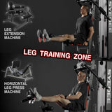 Mikolo Home Gym, Workout Station with 150LBS Weight Stack, Multifunctional Home Gym Equipment with Pulley System for Full Body Strength Training Mikolo