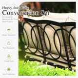 Sophia & William Metal Patio Furniture Set, 7 Seats Outdoor Conversation