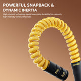 IPO 2026 Upgrade Weighted Ropeless Battle Ropes, Heavy Duty Portable Cordless Battle Ropes for Home Gym, home fitness workout Rope for Strength Building suitable Men & Women (Yellow, Yellow Max)