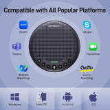 EMEET Luna Plus Conference Speaker and Microphone w/ 8 Mics, 360° Voice Pickup