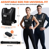 BAGAIL Weighted Vest Men, 20lb/30lb/40lb Adjustable Weight Vest for Woman with Removable Iron Weights - 30 lbs