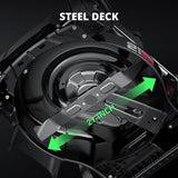 AMERISUN 21" Steel Deck Gas Lawn Mower, Heavy-Duty 3-in-1 Push Mower, 144cc 4-Stroke Engine