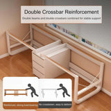 Double Workstation Desk Modern Long Wooden Writing Table for Office Extra Large Double Computer Desk Stylish and Functional Desk for Home Office Use