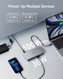 Docking Station, Displaylink Docking Station with Dual HDMI and DisplayPort for Windows Laptops, MacBook Air