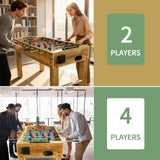 48 Inch Foosball Table, Football Arcade Soccer Game Table for Home, Office, Adult, and Kids