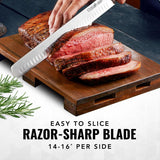 Cutluxe Brisket Knife – 12" Carving & Slicing Knife for Meat & BBQ – Razor Sharp German Steel, Sheath Included, Ergonomic Full Tang Handle
