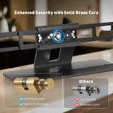 AboveTEK MacBook & Surface Laptop Locking Station with Combo Lock Cable Bundle with Premium Aluminum MacBook Security Lock with High-Security Copper Cylinder