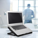 Laptop Cooling Pad for Notebooks Adjustable Fan Stand with USB Interface