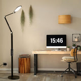 LitONES Ring Light with Stand, 15W Dimmable Zoom Lighting for Computer