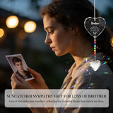 Memorial Gifts for Loss of Mom Dad Sister Husband Brother - Crystal Suncatcher Sympathy Gifts for Loss of Mother Father, Bereavement Funeral Condolence Gifts for Grieving Friend (Brother)