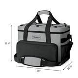 Cooler Bag 46-Can Insulated Soft Cooler Portable Cooler Bag 32L Lunch Coolers for Picnic, Beach, Work, Trip, Grey TOURIT
