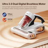 JIGOO J200 Improve Sleep Mattress Vacuum Cleaner Uv Sanitizing, Deep Cleaning Bed Vacuum Non-Destructive Fabrics, 99.9% Effective Filtration for Allergy Sufferers