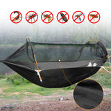 Patent Camping Hammock with Mosquito Net and Rainfly Cover, orange/grey