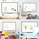 JILoffice Magnetic Whiteboard/White Board, Dry Erase Board 48 x 36 Inch, Black Aluminum Frame Wall Mounted Board for Office Home and School JILoffice