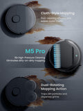 Lefant M5 Pro Robot Vacuum and Mop, 18000Pa Suction, LiDAR Navigation, 120-Day Self-Emptying, Auto Mop Washing & Drying, PSD 2.0 Obstacle Avoidance, Supports 2.4G/5G WiFi