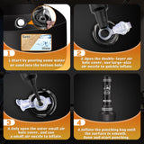 Freestanding Punching Bag for Adults, 70'' Boxing Bag with Stand Kicking Bag Heavy Bag with Boxing Gloves and Electric Air Pump, Women Men Kickboxing Bags for Beginners Training MMA Muay Thai Fitness JUOIFIP