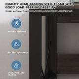 Spacious Gaming Desk with Ample Storage Sturdy Writing Table U Shaped Steel Frame Modern Office Computer Desk (140x60x72cm Wood)