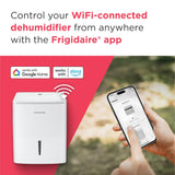 Frigidaire 35-Pint Portable Dehumidifier with Wi-Fi and Energy Star Certification for Small/Medium/Large Rooms & Basements, Custom Humidity Control, Auto Shut Off, White