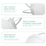 Well Before N95 Mask NIOSH Approved - Respirator Face Masks Individually Wrapped with 4 Premium Protection Layers - Pack Of 300