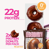 Legendary Foods High Protein Donuts, Dipped Chocolate, Low Carb, Low Sugar