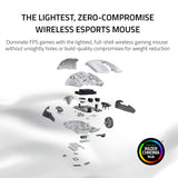 Razer Viper Ultimate Lightweight Wireless Gaming Mouse & RGB Charging Dock: Hyperspeed Wireless Technology - 20K DPI Optical Sensor - 74g Lightweight - 70 Hr Battery - Mercury White