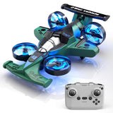 Xelabrion Remote Control Airplane Car Toys for Kids Ages 4-6-8-10-12, 2-In-1 Foam RC Plane Car Jet Mini Drone, Racing Car Stunt Plane Toys for Kids Boys 4 5 6 7 8 9 10 Year Olds Indoor Outdoor Playing